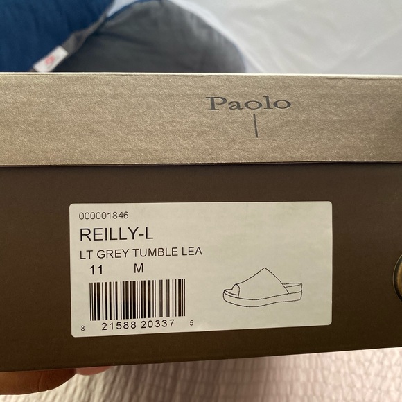 Paolo Linea Grey Slip Ons - Picture 3 of 5